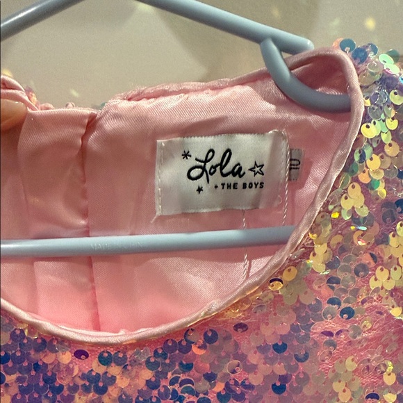Lola + The Boys Rainbow Sequin Dress - Picture 2 of 4
